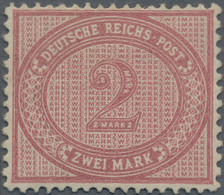 Deutsches Reich - Pfennige: 1884, Innendienstmarke 2 Mark Mittelrosalila, Farbfr - Unused Stamps