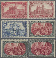 Deutsches Reich - Germania: 1900 Kollektion Von Neun Verschiedenen Marken 1 M. B - Unused Stamps