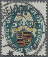 Deutsches Reich - Weimar: 1926, Nothilfe, 5 Pf Mit Stehendem Wasserzeichen, Saub - Used Stamps