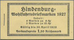 Deutsches Reich - Markenheftchen: 1927, 1,50 M. Hindenburgspende-Markenheftchen - Booklets