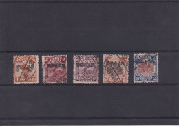 5 Timbres N° 2, 15, 16, 18, 19 - Yunnan 1927-34
