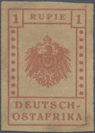 Deutsch-Ostafrika: 1916, WUGA, 1 R. Graurot, Ungebraucht, In üblicher Beschaffen - German East Africa