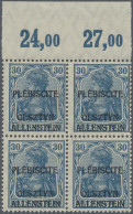 Deutsche Abstimmungsgebiete: Allenstein: 1920, Germania 30 Pfg. Dunkelpreußischb - Other & Unclassified