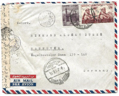 130 - 68 - Enveloppe Envoyée D'Egypte En Allemagne - Censure - Brieven En Documenten