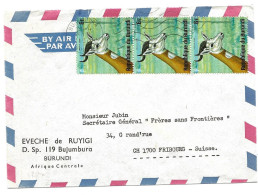 130 - 69 - Enveloppe Envoyée De Bujumbura En Suisse 1976 - Storia Postale