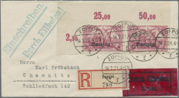 Danzig: 1920, 2.50 Mark Rosalila Und Lilarot, Zwei Farben Je Im Waagerechten Paa - Other & Unclassified