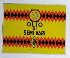 51838 Etichetta Pubblicitaria In Latta Anni '50 - Olio Di Semi A.R.C.A.I Trapani - Cannettes