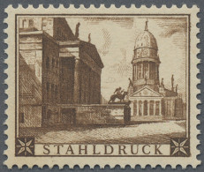 Berlin: 1949, Gendarmenmarkt (ähnlich Michel Nr. 58) In Braunoliv. Es Handelt Si - Neufs