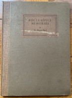 Rolls Royce Memories / Cambridge University Press / 1926 - Andere & Zonder Classificatie