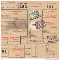 Belgie - CF Rectangle A Pans Coupes; MECHELEN  - 1959,  Eisenbahn Paketmarke Belgien, - Andere & Zonder Classificatie