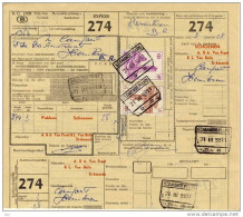 Belgie - CF Rectangle A Pans Coupes; ST-AMANDS PUURS  - 1959,  Eisenbahn Paketmarke Belgien, - Other & Unclassified