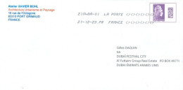 FRANCE - 2023 - STAMP COVER TO DUBAI.. - Briefe U. Dokumente