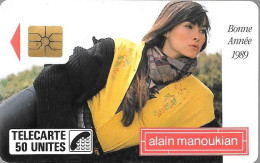 CARTE-PUBLIC-1988-50U-F 44-SO2-MANOUKIAN-4 Pe 1158-UTILISE-TBE - 1988