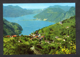 Suisse - MELIDE Vue Aérienne Du Village - Brè-Villaggio - Sopra Lugano - - Melide