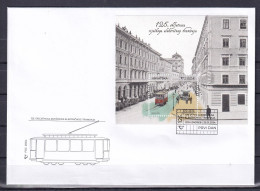 CROATIA 2024,New 22.1,125th ANNIVERSARY OF THE RIJEKA TRAM,TRAMWAY,FDC - Tram