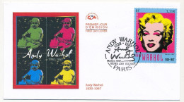 FRANCE - FDC 1,11e Andy Wharhol - Paris - 8/11/2003 - 2000-2009