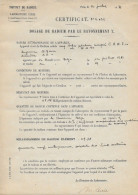 Dosage Radium Rayonnement Gamma Signé Marie Curie (Photo) - Gegenstände