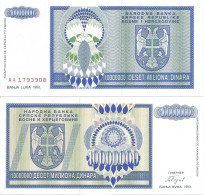 Bosnia And Herzegovina 10.000.000 Dinara 1993. UNC P-144 - Bosnien-Herzegowina