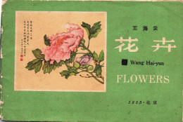 Postcard, Topic Ethnics, China Different Cultural Flowers From Wang Hai-Yun, Collection Of Postcards - Collections & Lots