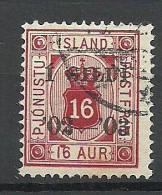 ISLAND 1902 Michel 14 Dienstmarke O - Dienstmarken