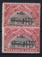 BELGISCH-CONGO 1925 - MLH - Sc# B10, B11 - Unused Stamps