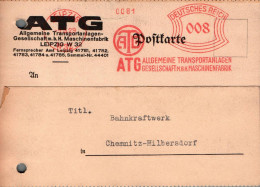 G9500 - Leipzig ATG Transport Gesellschaft - Firmenpost - Chemnitz Hilbersdorf - Freistempel Freistempler - Franking Machines (EMA)