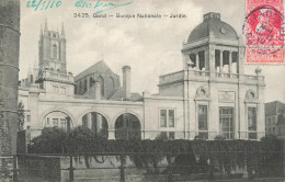 BELGIQUE - Gand - Banque Nationale - Jardin - Carte Postale Ancienne - Gent