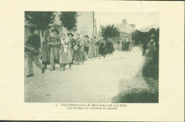 CP CPA Carte Postale Fêtes Berrichonnes De Saint St Satur 14 Août 1910 Les Lauréats Du Concours De Bourrée Cher - Saint-Satur