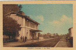 84 PIOLENC GARE TRAINS CHEMINS DE FER TRANSPORTS VAUCLUSE - Piolenc