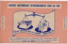 Buvard Caisse Nationale D'Assurances Sur La Vie - Banco & Caja De Ahorros