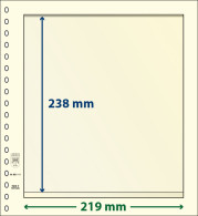 Paquet De 10 Feuilles Neutres Lindner-T 1 Bande 238 Mm - A Bandes