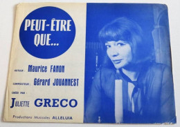 Partition Vintage Sheet Music JULIETTE GRECO : Peut-Etre Que... * 60's FANON - Liederbücher