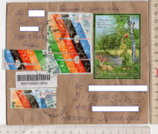 Rußland 2008 MiNr. 1498/1500 Fauna/Flora, 1458/1460, 1459. Olympia,Peking   Auf R- Brief- Drucksache/ Letter   Format! - Storia Postale