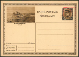 EP Au Type Carte Illustrée 50ctm Brun 5e Série (SBEP N°27B) Blanckenberghe (Pier) + Surcharge 35c Rouge / Neuf - Cartes Postales 1909-1934