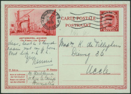 EP Au Type Carte Illustrée 1F Rouge Képi (SBEP N°14, Antwerpen Kaai) / Voyagé Bruxelles > Uccle - Cartes Postales 1909-1934