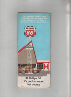 Delaware Maryland Virginia West Phillips 66 Trop Artic Carte Routière - Wegenkaarten