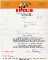 75 PARIS COURRIER 1961 Peintures RIPOLIN   -X186 - Drogisterij & Parfum