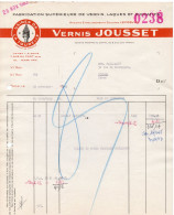 75 PARIS FACTURE 1963   Vernis JOUSSET Usines De LA TOURELLE  -X186 - Drogisterij & Parfum
