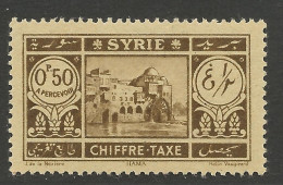 SYRIE TAXE N° 32 NEUF* LEGERE TRACE DE CHARNIERE  / Hinge  / MH - Timbres-taxe