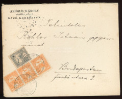 BÁCSKERESZTÚR 1901. Dekoratív Levél Budapestre - Lettres & Documents