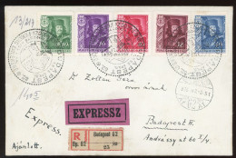 BUDAPEST 1935. Helyi Expressz Levél A Rákóci Sorral, Alk. Bélyegzéssel - Lettres & Documents