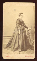 PÉCS 1870-75. Exner : Hölgy, Visit Fotó, Műtermes Verso - Alte (vor 1900)