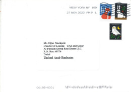 UNITED STATES  - 2023, STMPS COVER TO DUBAI. - Storia Postale