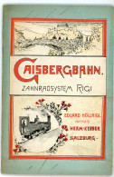 Die Gaisbergbahn Bei Salzburg. Zahnradsystem Rigi 1890. Ca. Gazdagon Illusztrálva, Szép Kihajthatós Térképpel - Alte Bücher