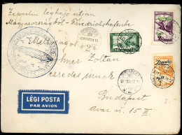 DEBRECEN 1931. Szép Belföldi Zeppelin Levél Budapestre - Briefe U. Dokumente
