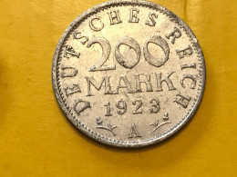 Münze Münzen Umlaufmünze Deutschland 200 Mark 1923 Münzzeichen A - 200 & 500 Mark