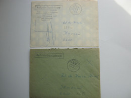 1986 , SCHLEUSINGEN , 2 Dienstbriefe - Lettres & Documents