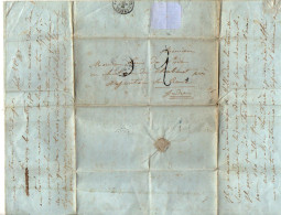 TB 4586 - 1850 - Lettre De M. St De BOISE De COURCENAY à PARIS Pour M. L De POIX Au Château De CHABENET Près ARGENTON - 1849-1876: Klassik