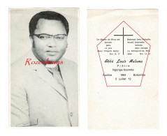 Priester Abbe Louis Malamu Nganga Nzambe 1964 Bumba Bakombe Congo Priesterwijding Ordination Sacerdotale - Autres & Non Classés