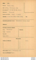 LOT DE 9 FICHES  INDIVIDUELLES  MEMBRES  T.A.I. TRANSPORTS AERIENS INTERCONTINENTAUX  SANS LES PHOTOS - Autres & Non Classés